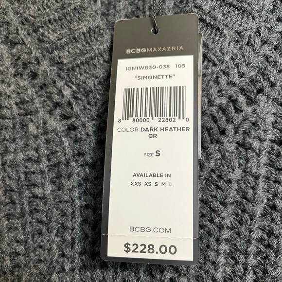 BCBG MAXAZRIA | NWT Simonette V Neck Sweater Size Small - Picture 5 of 8